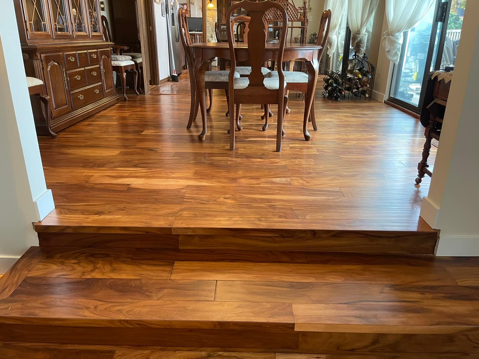 Acacia prefinished hardwood flooring installed in a Metro Vancouver home