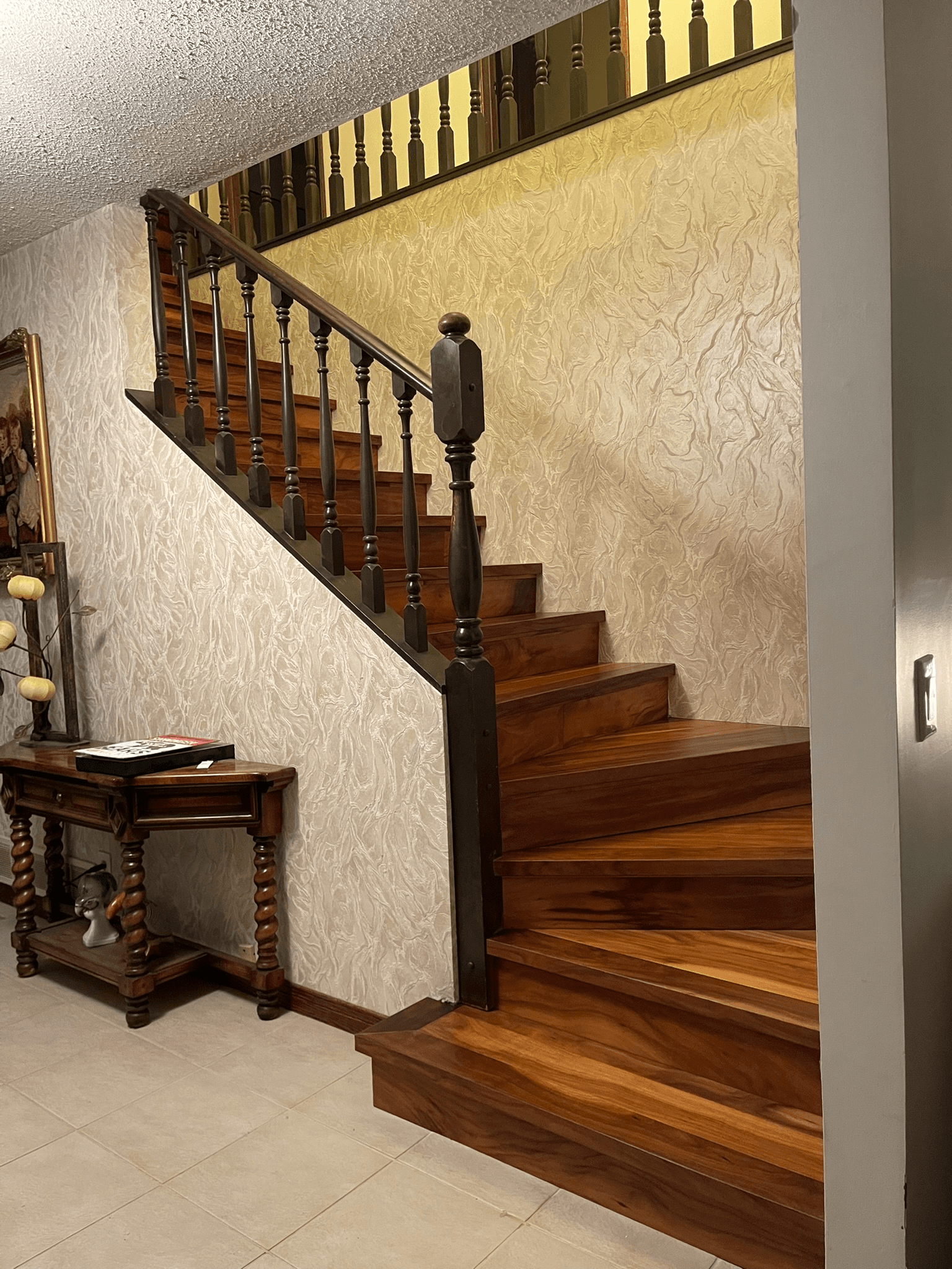 Acacia hardwood staircase installed in a Metro Vancouver home
