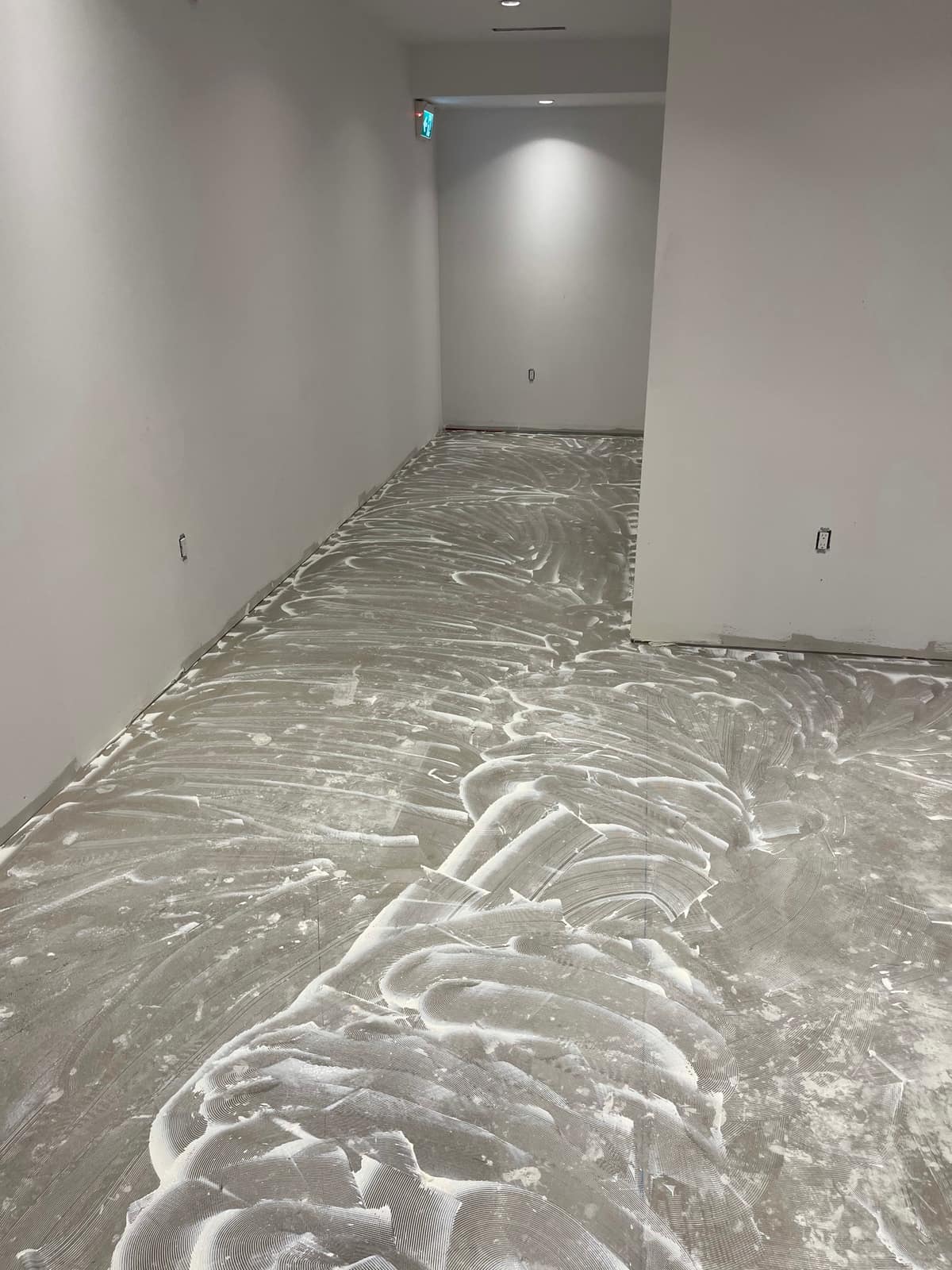 Commercial carpet tile installed in a Burnaby showroom