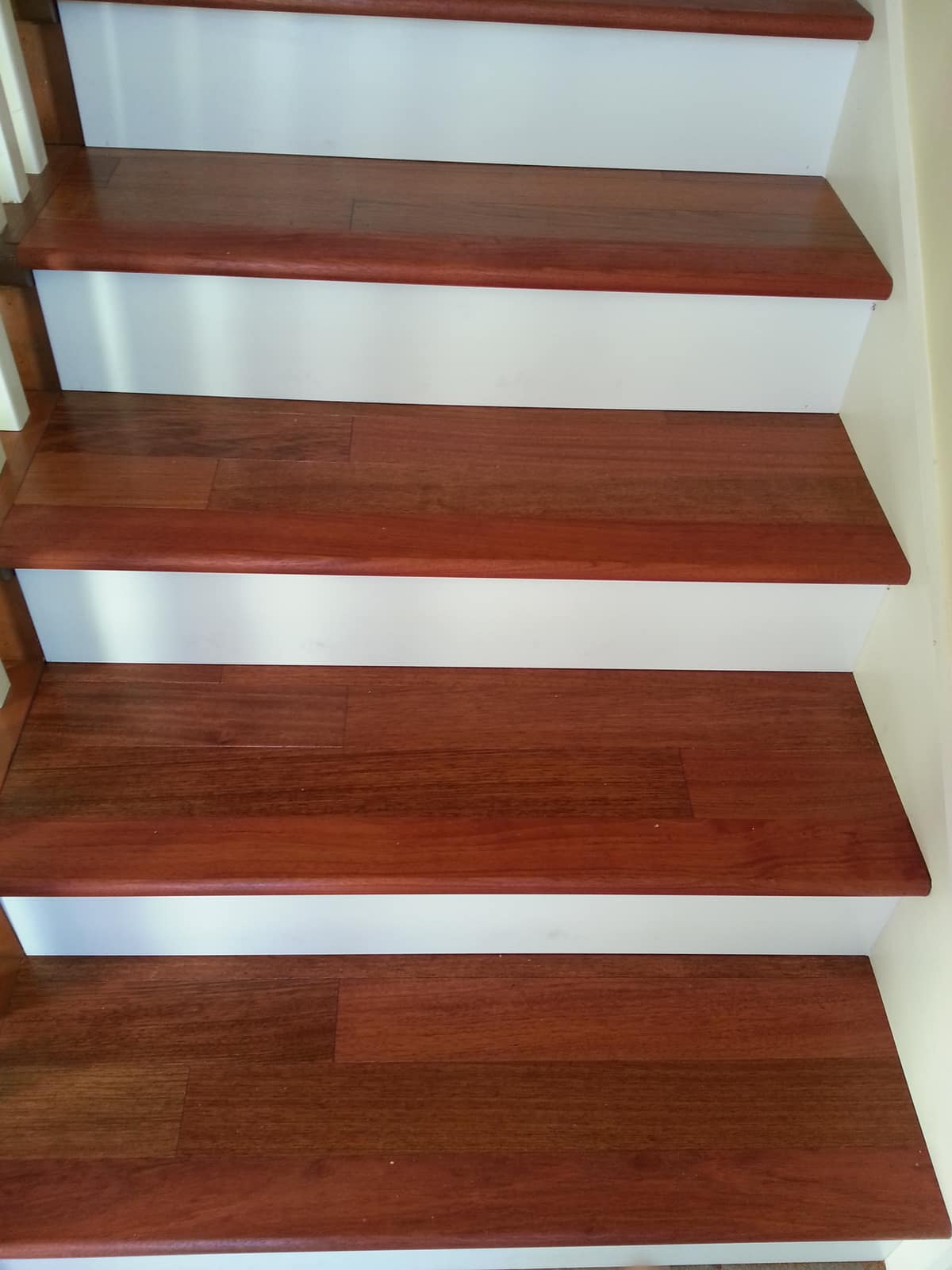 Hardwood stairs installed in a Port Coquitlam home