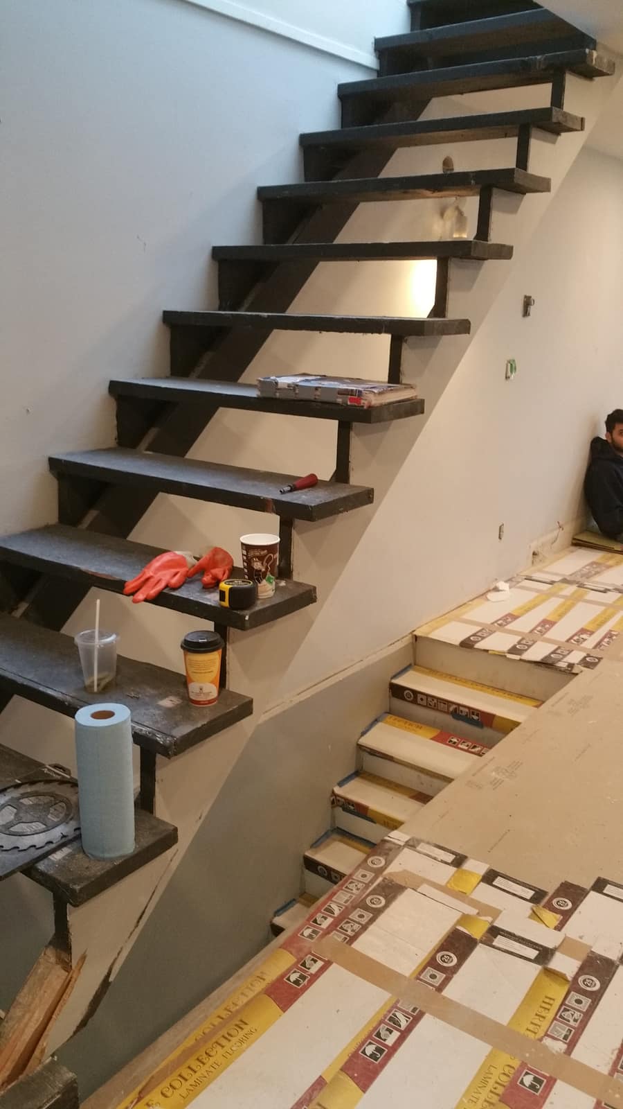 Hardwood stairs installed in a Vancouver home