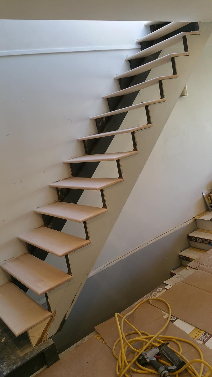 Hardwood stairs installed in a Vancouver home