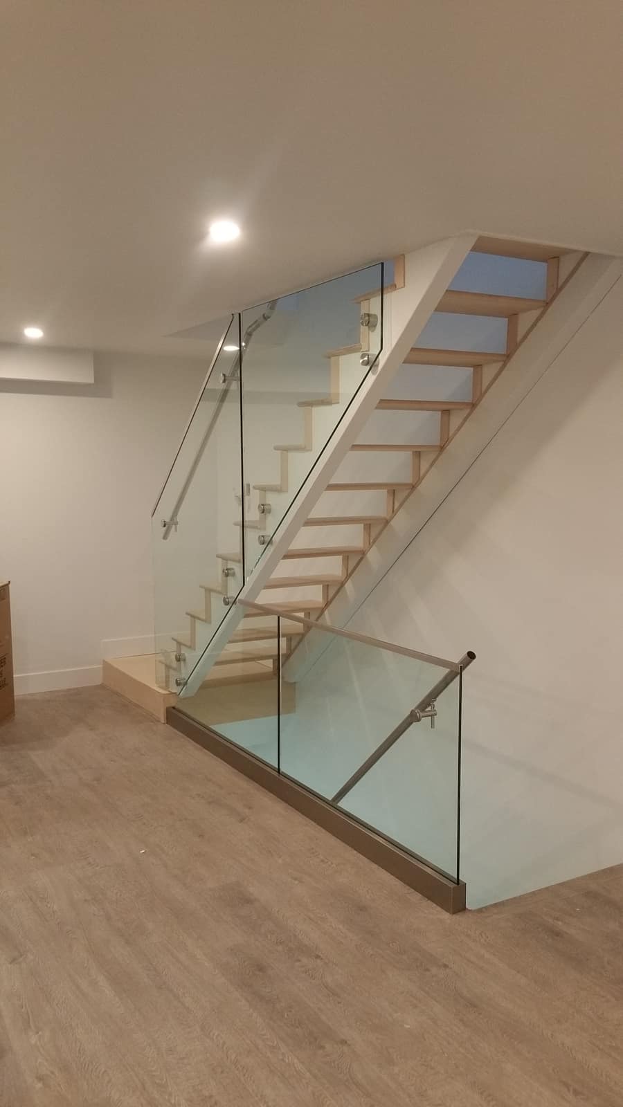 Hardwood stairs installed in a Vancouver home