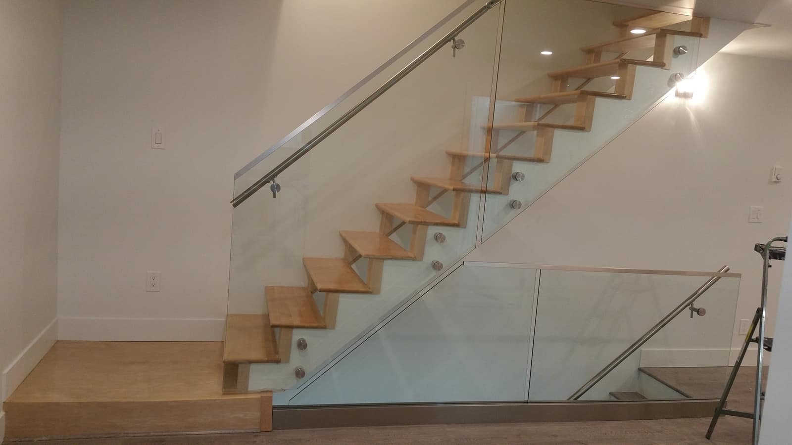Hardwood stairs installed in a Vancouver home
