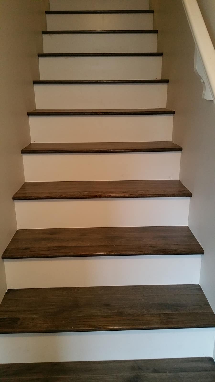 Hardwood stairs installed in a Kitsilano home in Vancouver