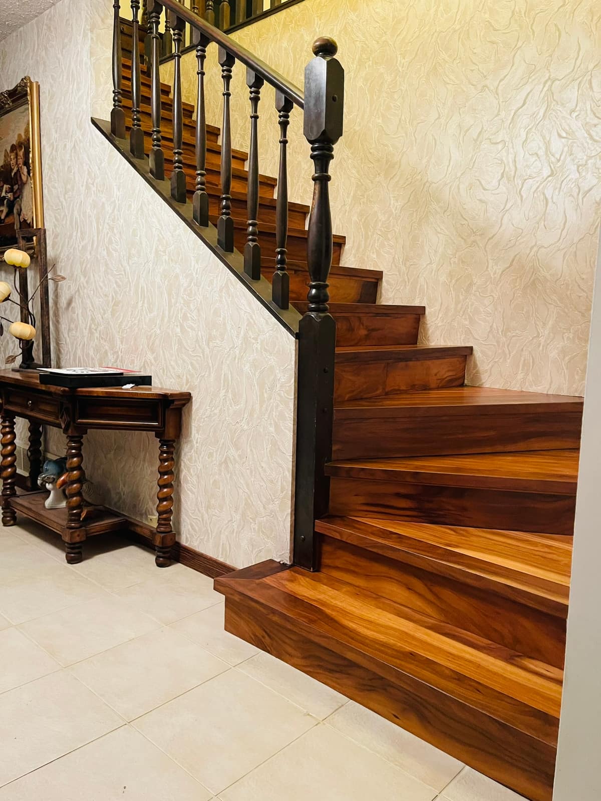 Hardwood stairs installed in a West Vancouver home
