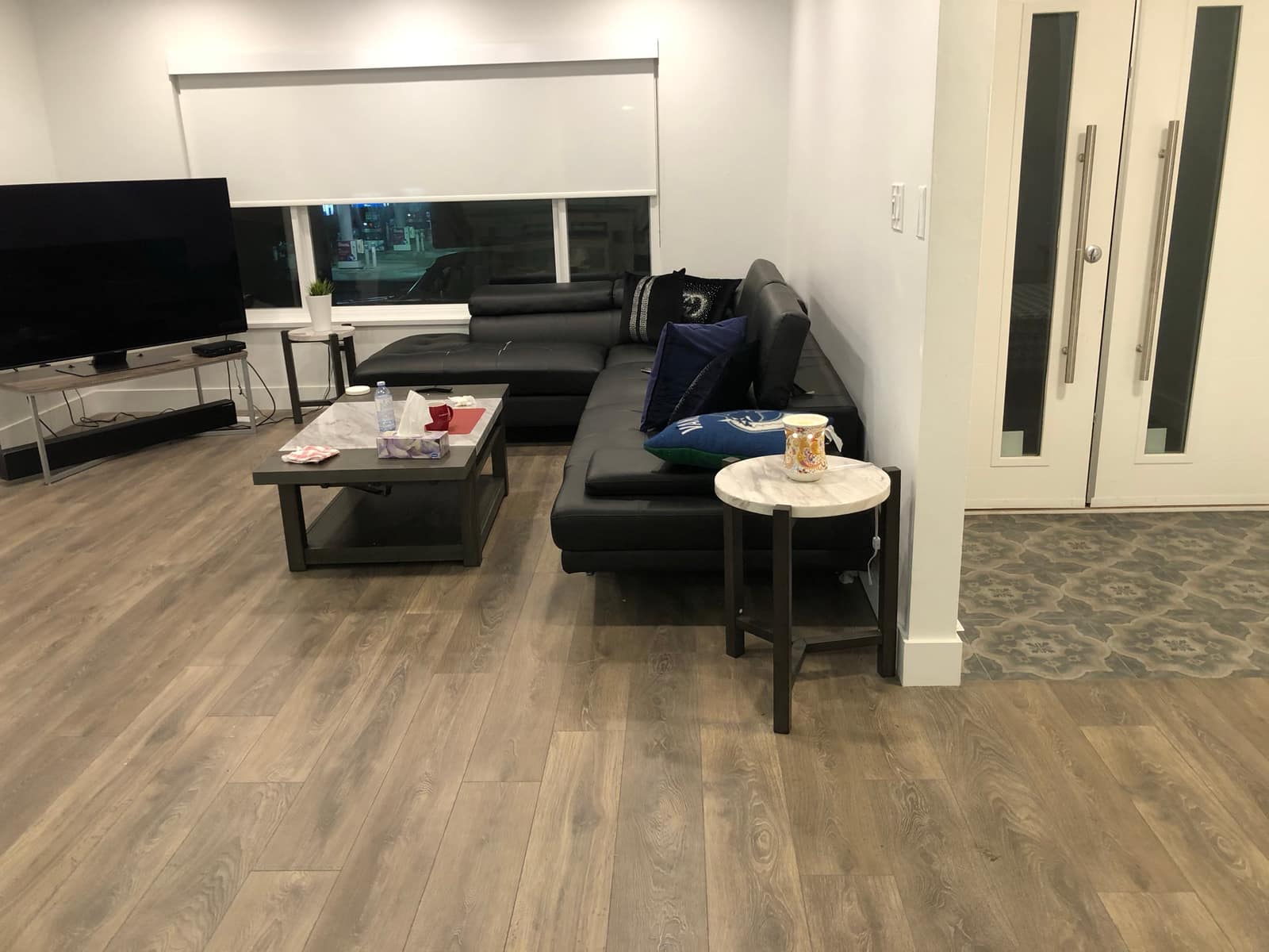 Laminate flooring installed in a Coquitlam home