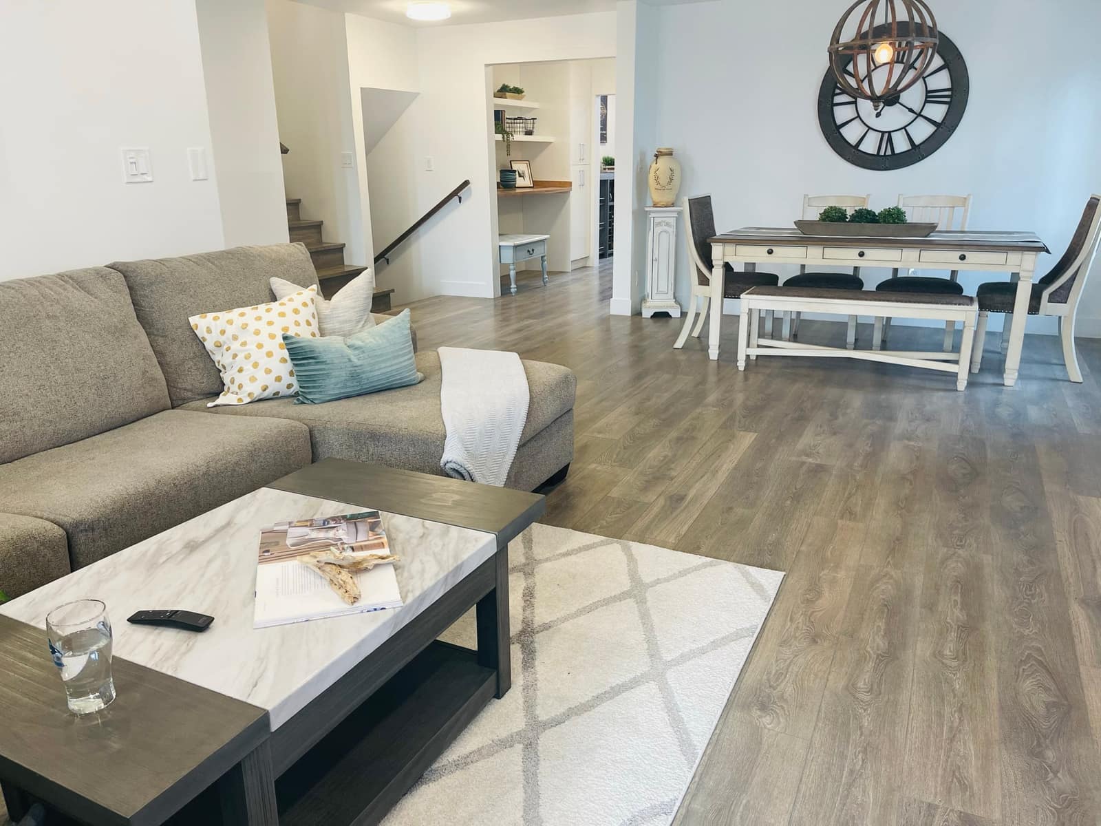 Laminate flooring installed in a Coquitlam home