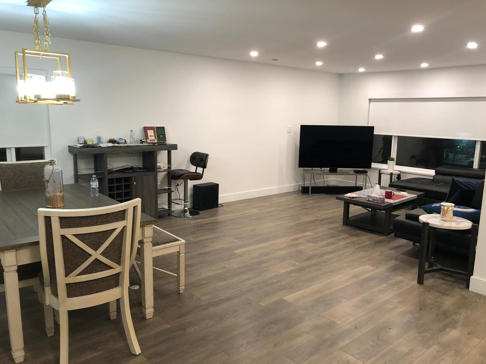 Laminate flooring installed in a Coquitlam home