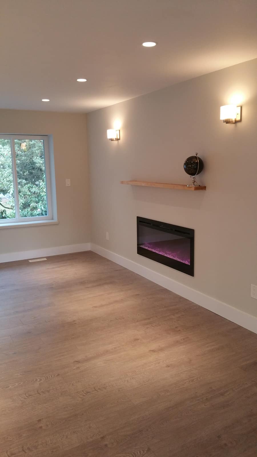 Laminate flooring installed in a Maple Ridge home