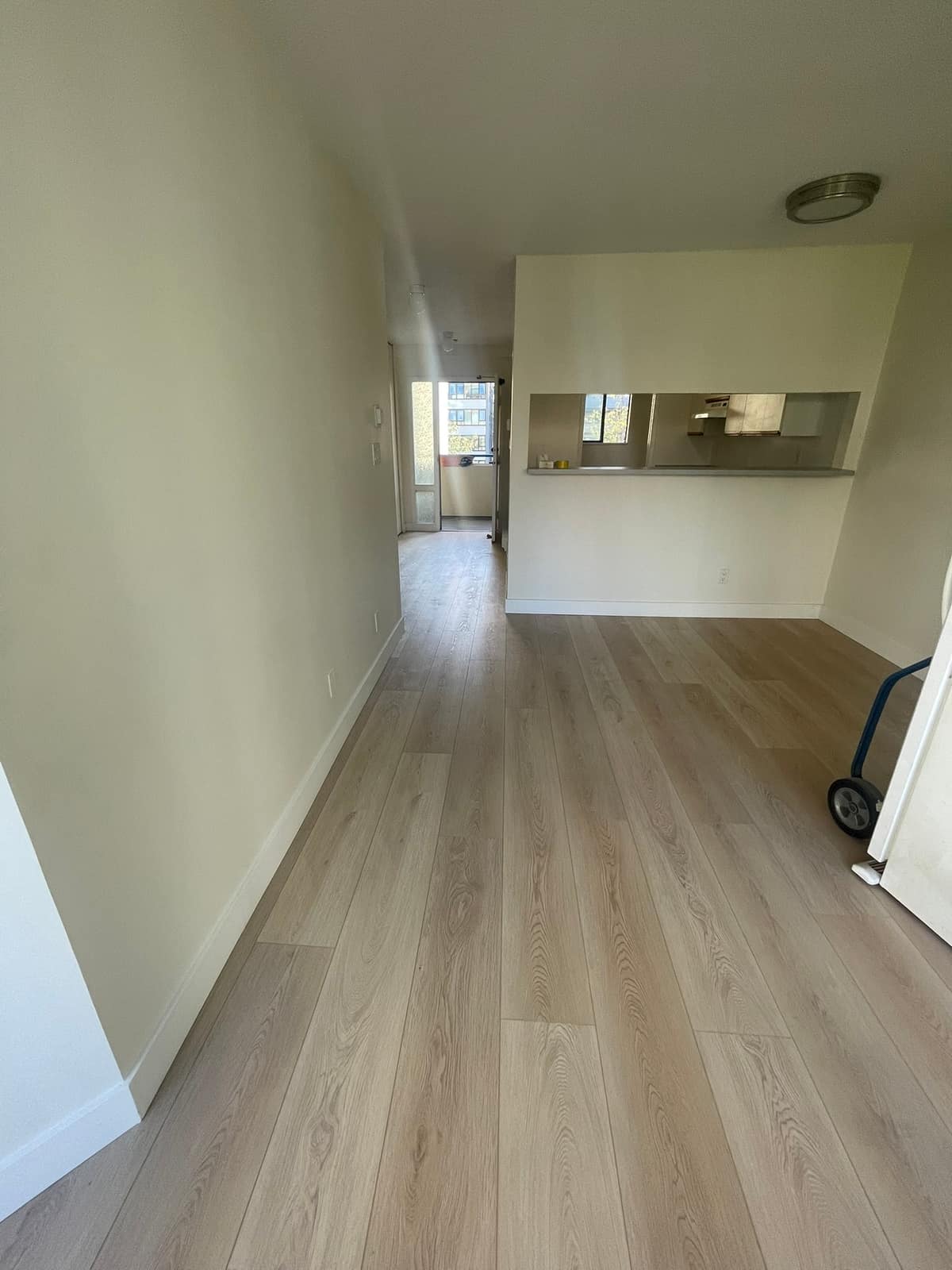 Laminate flooring installed in a Vancouver home