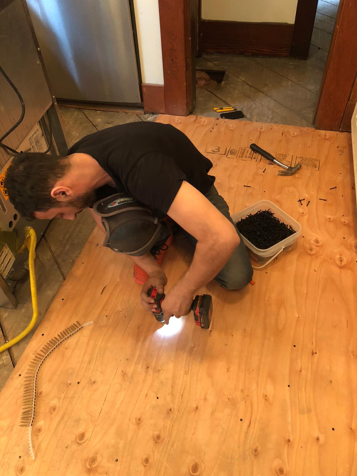 Two-and-a-quarter-inch quarter-sawn solid hardwood flooring