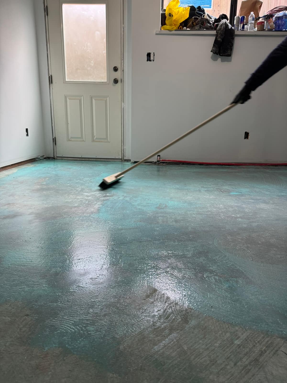 Self-levelling underlayment in a Point Grey home near UBC in Vancouver