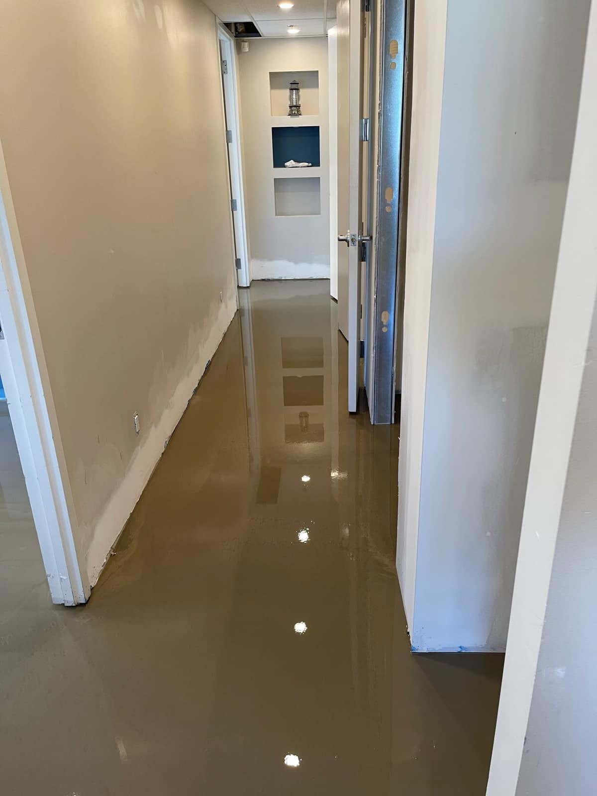 Commercial vinyl flooring installed in a Vancouver office