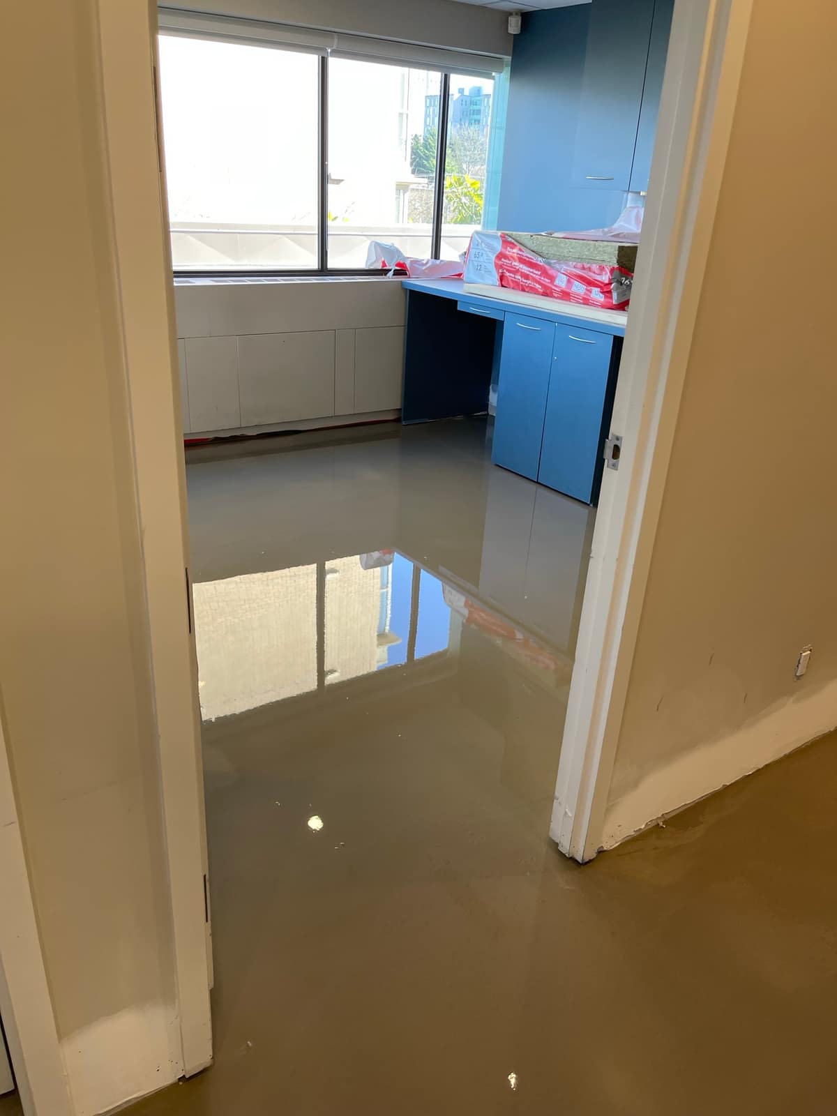 Commercial vinyl flooring installed in a Vancouver office