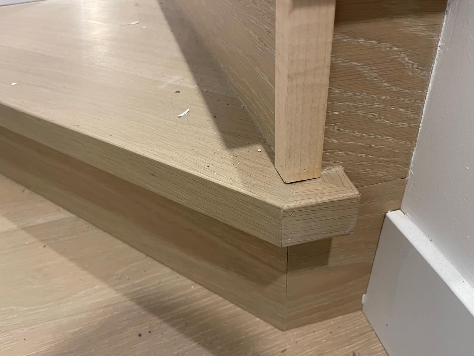 Vinyl-clad stairs installed in a New Westminster home