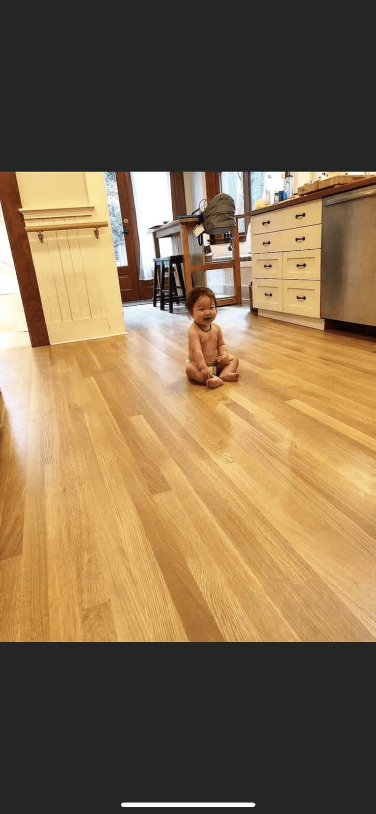 Two-and-a-quarter-inch quarter-sawn solid hardwood flooring